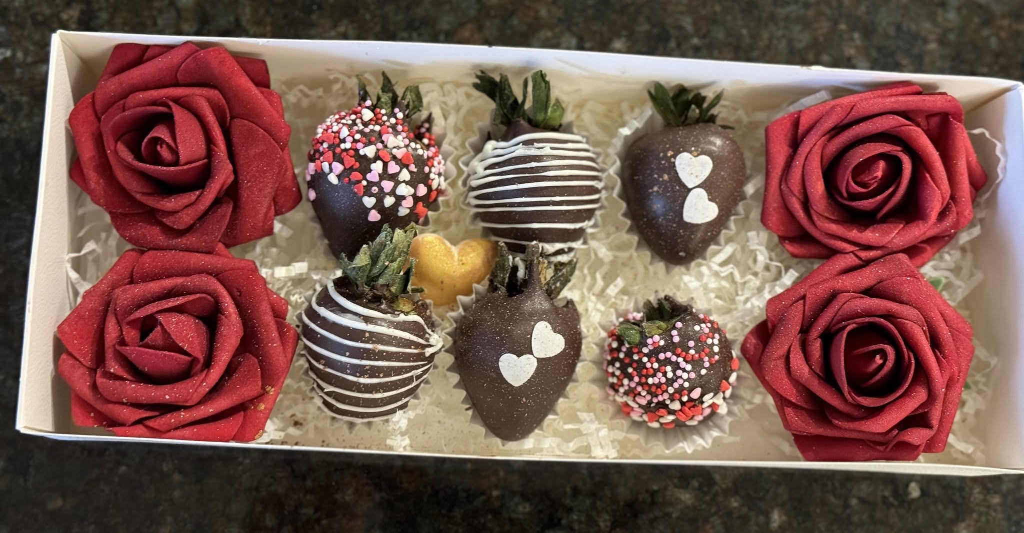 Chocolate strawberry treat box